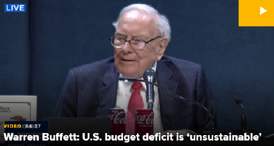 配资炒股网官网 巴菲特警告美国预算赤字“不可持续” 国会在这方面毫无作为